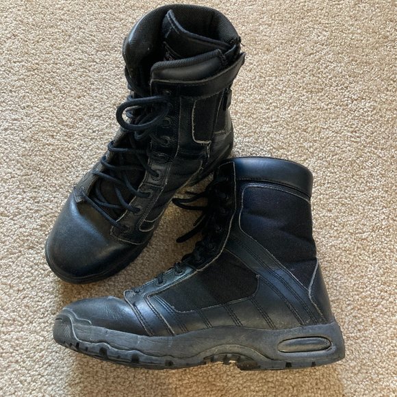 Original SWAT Boots Mens Size 10 Classic Lace Up Black Leather 1232 main image 13
